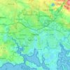 Mapa topográfico Vannes, relevo, altitude