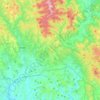 Mapa topográfico Castelnuovo Berardenga, relevo, altitude