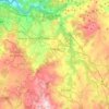 Mapa topográfico Silleda, mapa de relevo, mapa de altitude