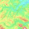 Mapa topográfico Urbino, relevo, altitude