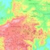 Mapa topográfico Pacoti, altitude, relevo