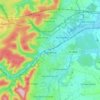 Mapa topográfico Saverne, relevo, altitude