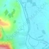 Mapa topográfico Villers-devant-Mouzon, relevo, altitude