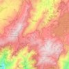 Mapa topográfico Pesca, altitude, relevo