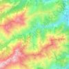 Mapa topográfico Asco, mapa de relevo, mapa de altitude