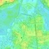 Mapa topográfico Guararapes, altitude, relevo
