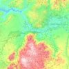 Mapa topográfico Loja, mapa de relevo, mapa de altitude