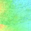 Mapa topográfico Claira, relevo, altitude