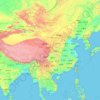 Mapa topográfico 中国, altitude, relevo