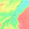 Mapa topográfico Limoeiro do Norte, altitude, relevo