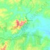 Mapa topográfico Juazeiro do Norte, relevo, altitude