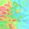 Mapa topográfico Uruburetama, altitude, relevo