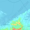 Mapa topográfico Pilar, mapa de relevo, mapa de altitude