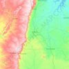 Mapa topográfico Ipueiras, altitude, relevo