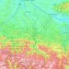 Mapa topográfico L'Ariège, relevo, altitude