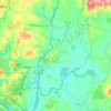 Mapa topográfico Cospeito, mapa de relevo, mapa de altitude