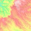 Mapa topográfico Campo Grande, altitude, relevo