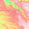 Mapa topográfico Uberlândia, altitude, relevo