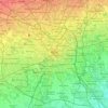 Mapa topográfico Milão, relevo, altitude