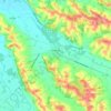 Mapa topográfico Marciac, relevo, altitude