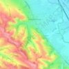 Mapa topográfico Castanet-Tolosan, relevo, altitude