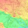 Mapa topográfico Pavia, mapa de relevo, mapa de altitude