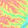 Mapa topográfico Naviraí, altitude, relevo
