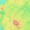 Mapa topográfico Aracê, altitude, relevo