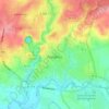 Mapa topográfico Fougères, relevo, altitude