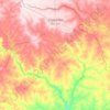 Mapa topográfico Chapadão do Sul, altitude, relevo