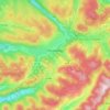 Mapa topográfico Gérardmer, relevo, altitude