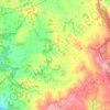 Mapa topográfico Sobrado, mapa de relevo, mapa de altitude
