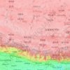 Mapa topográfico གཞིས་ཀ་རྩེ་ས་ཁུལ་ / 日喀则市 / Shigatse, altitude, relevo