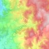 Mapa topográfico Saint-Denis-en-Margeride, relevo, altitude