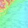 Mapa topográfico Capital, altitude, relevo