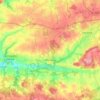 Mapa topográfico Plumelin, relevo, altitude
