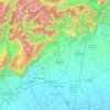 Mapa topográfico Provincia di Pordenone, altitude, relevo