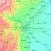 Mapa topográfico 石家庄市, altitude, relevo