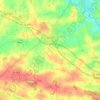 Mapa topográfico Janzé, relevo, altitude