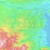 Mapa topográfico L'Aude, relevo, altitude