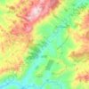 Mapa topográfico Pintos Negreiros, altitude, relevo