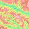 Mapa topográfico 元阳县 (Yuanyang), altitude, relevo