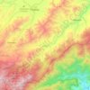 Mapa topográfico Acevedo, altitude, relevo