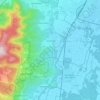 Mapa topográfico Eguisheim, relevo, altitude