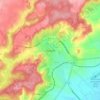 Mapa topográfico Sézanne, relevo, altitude