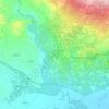 Mapa topográfico Paternò, relevo, altitude
