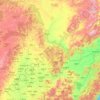 Mapa topográfico 黑龙江省, altitude, relevo