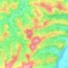 Mapa topográfico San Martino Alfieri, relevo, altitude