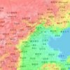 Mapa topográfico 河北省, altitude, relevo