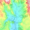 Mapa topográfico Monterrei, mapa de relevo, mapa de altitude